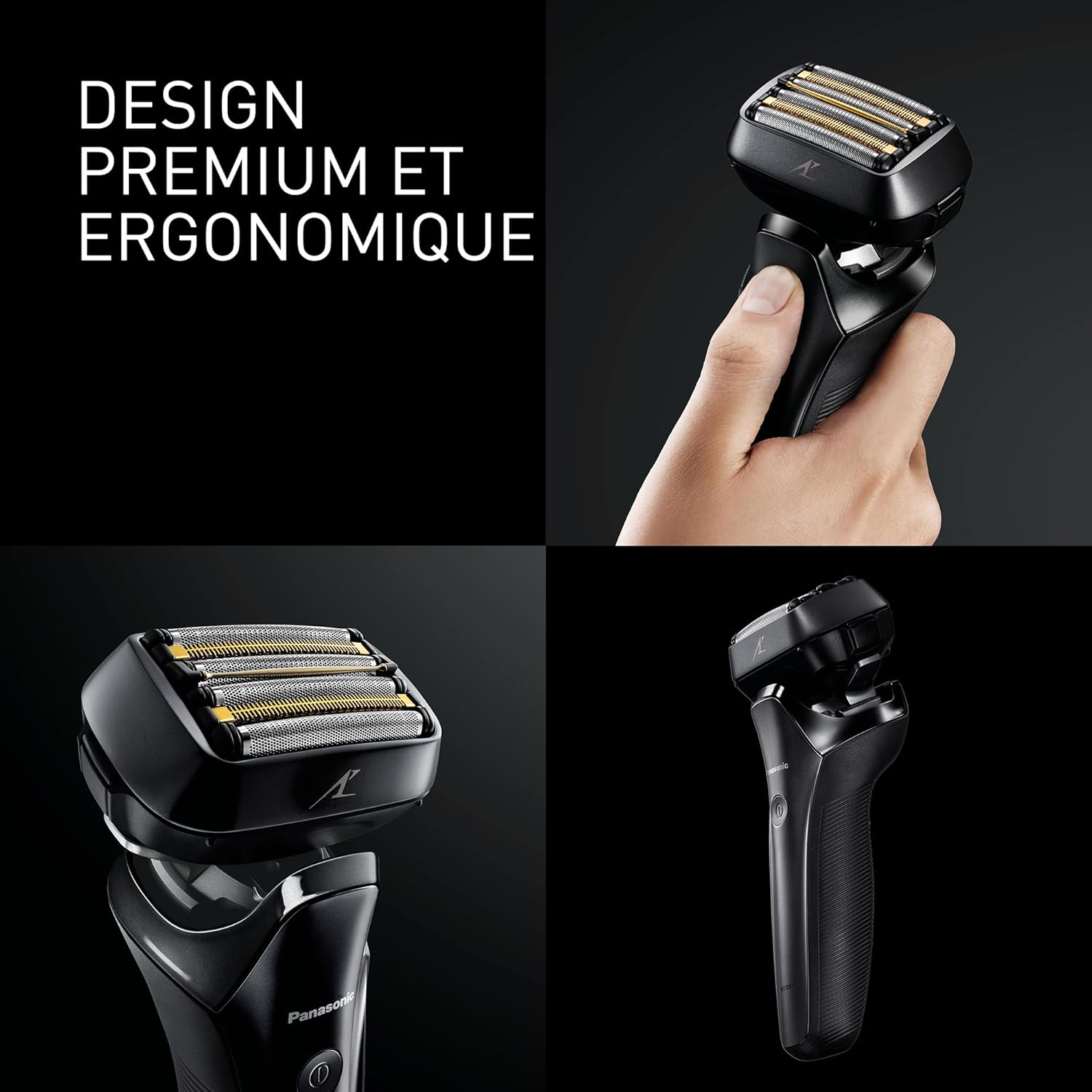 Rasoir électrique à sec et humide pour hommes Panasonic ES-LS9A-K803 à 6 lames