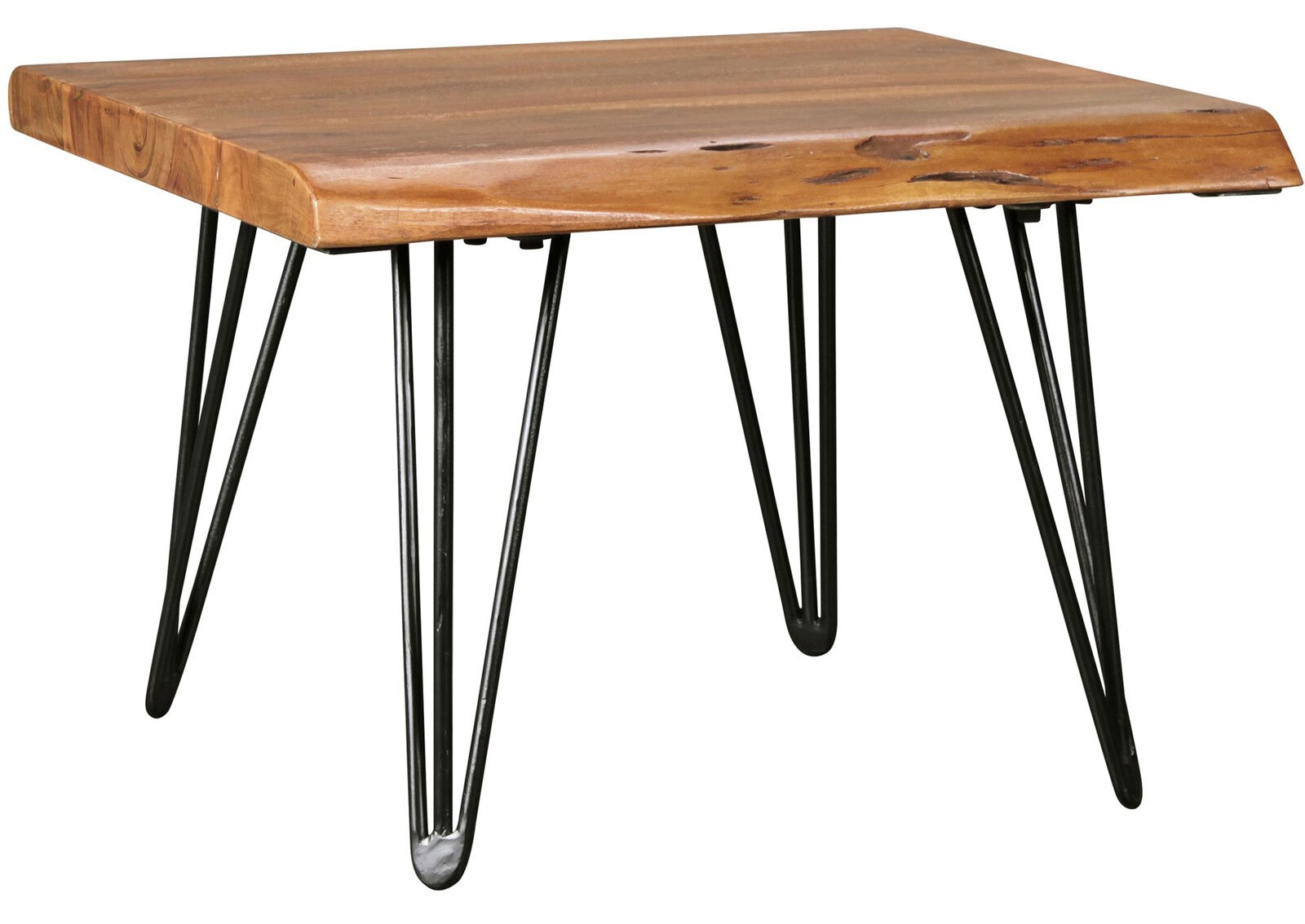 Couchtisch Mahilo Massivholz/Metall