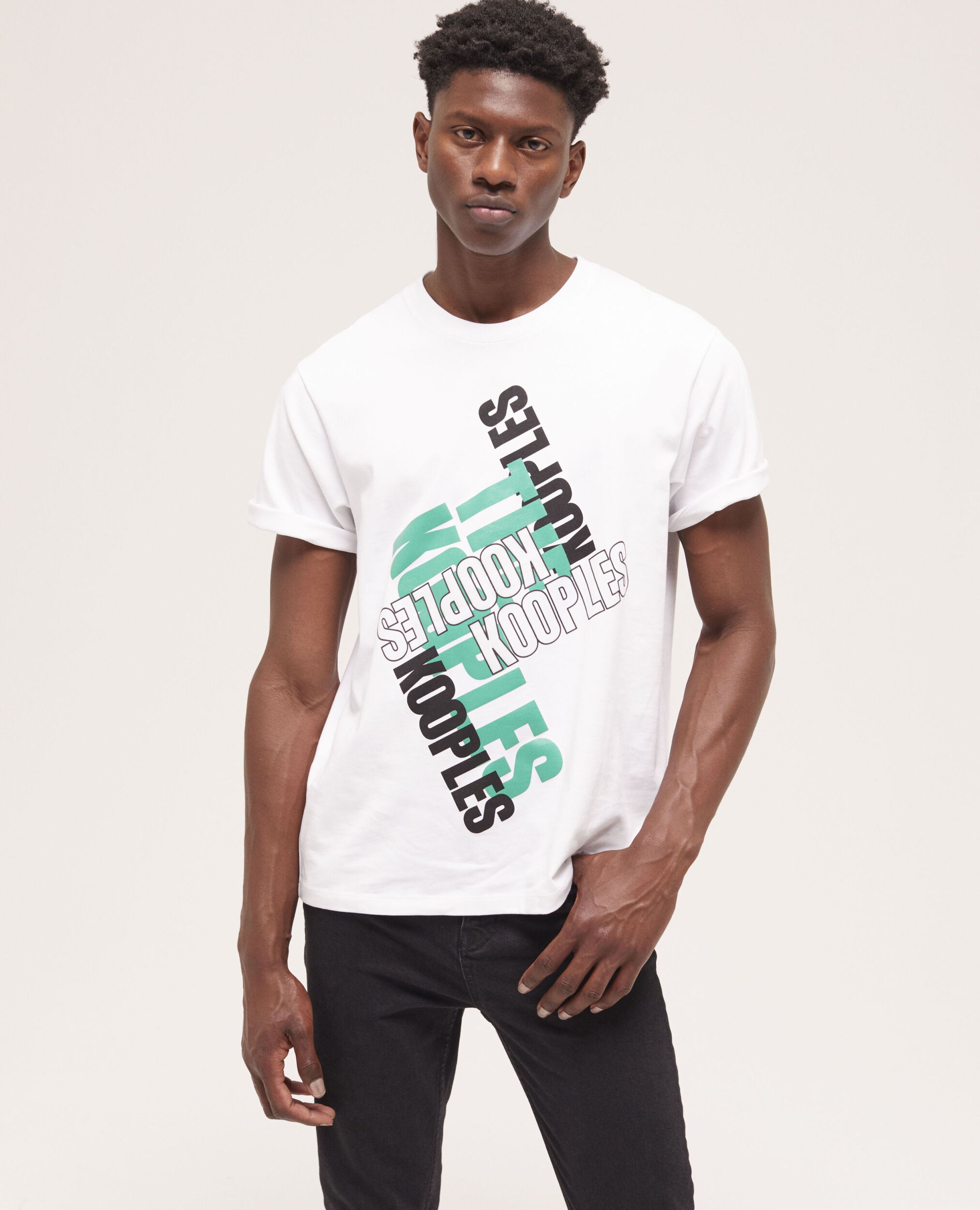 T-shirt logo The Kooples blanc