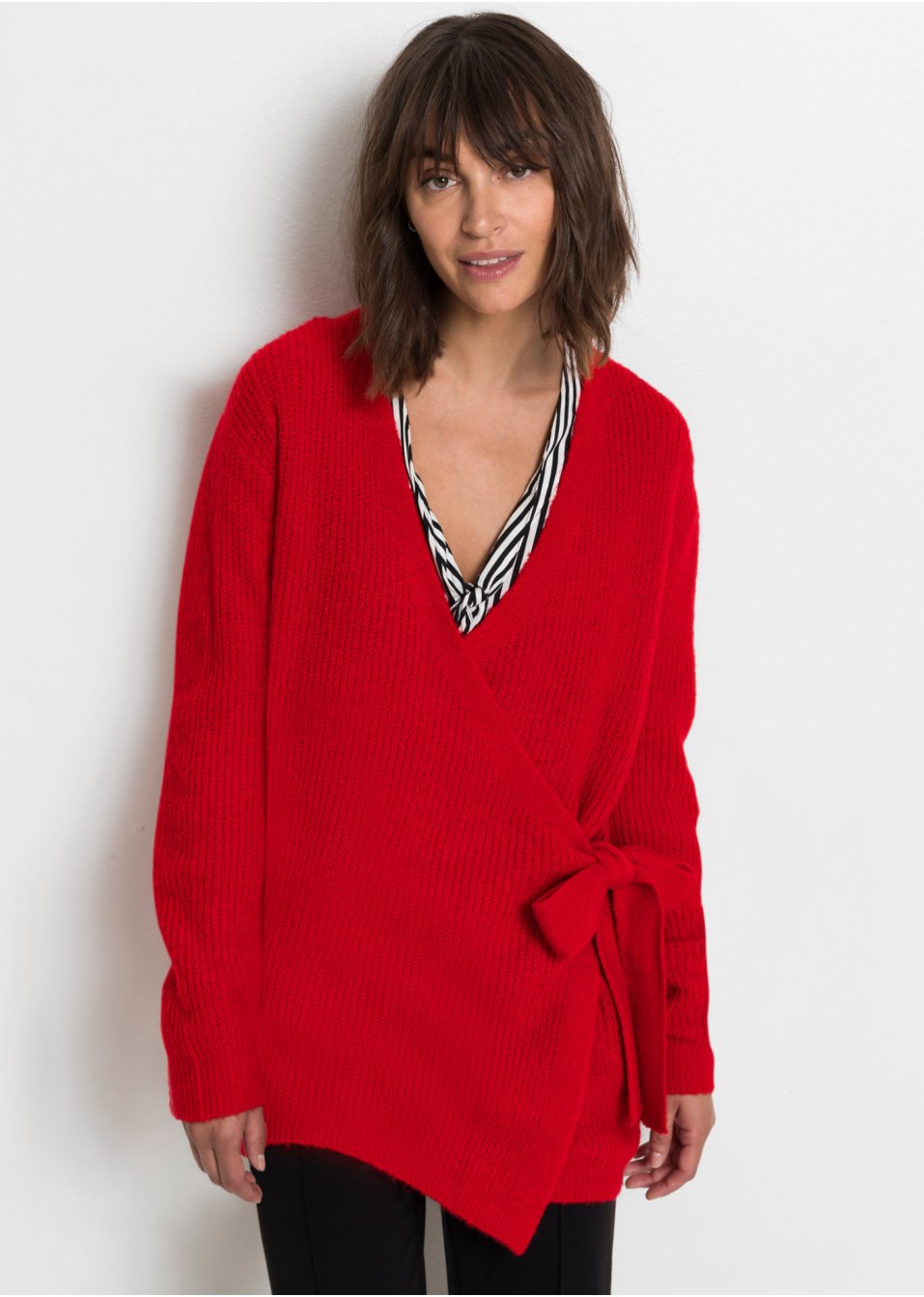 Gilet en maille portefeuille