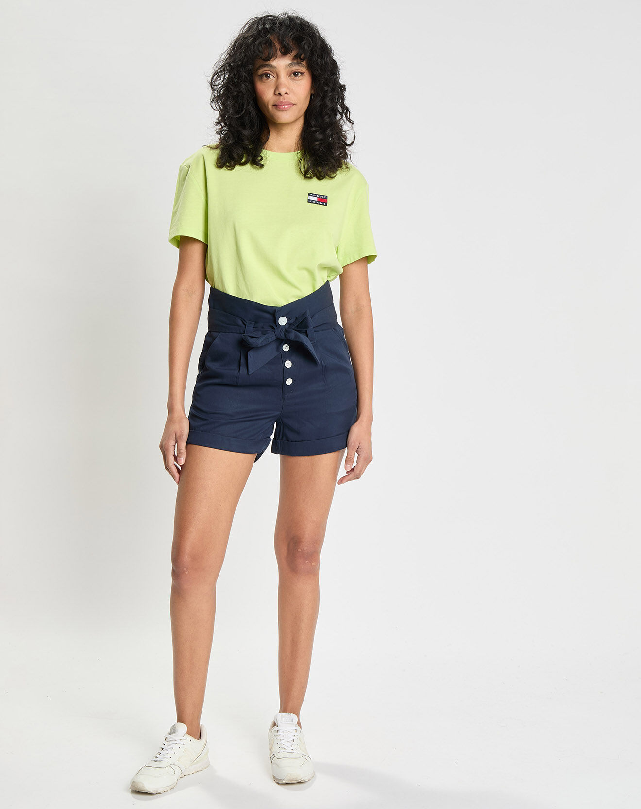 Tommy Jeans Short Lyocel bleu marine
