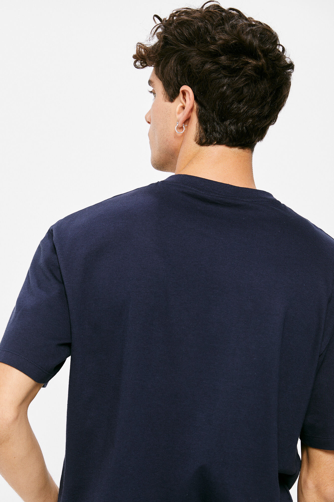 Camiseta com logo - azul escuro