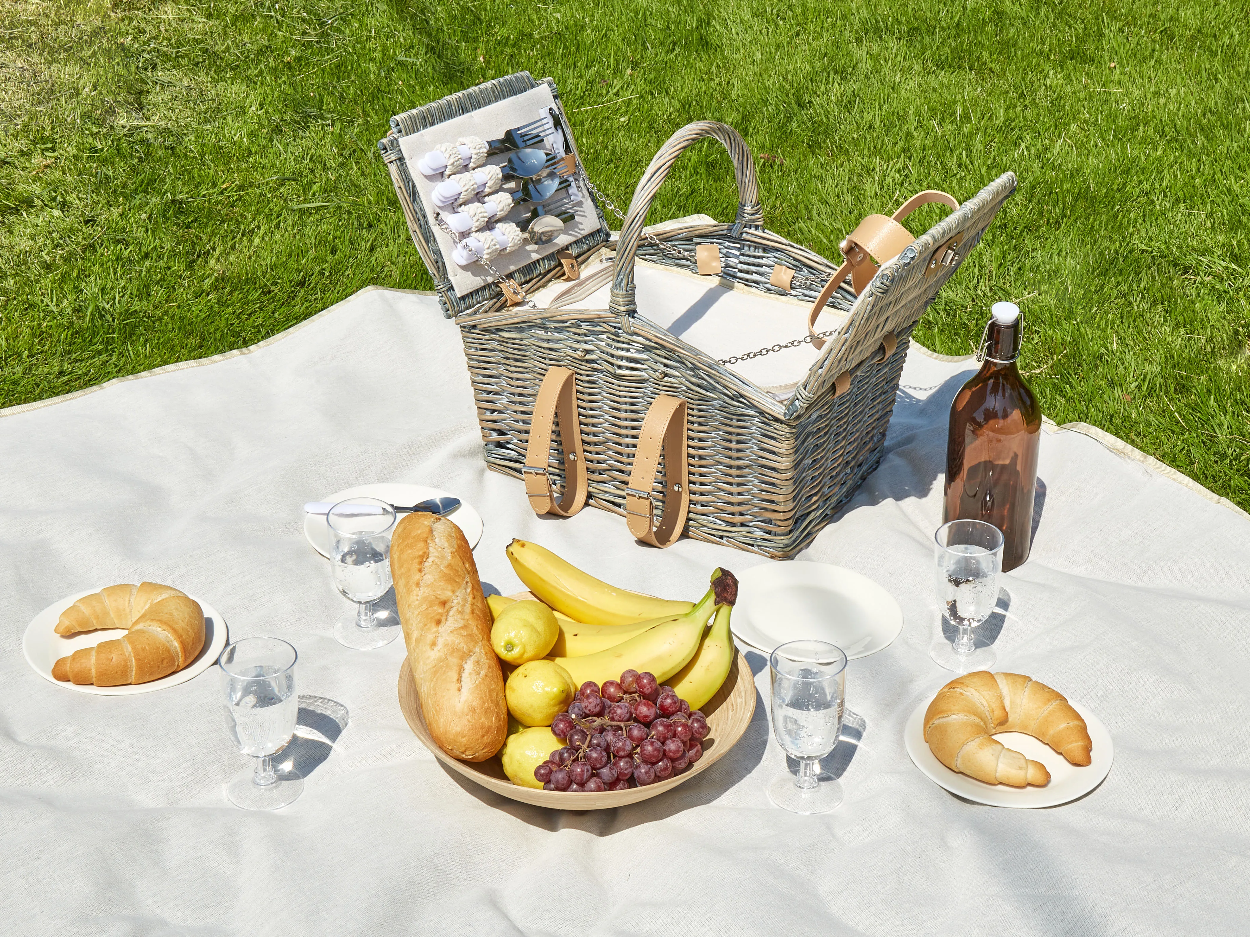 Picknickmand CANELE Wicker Bruin