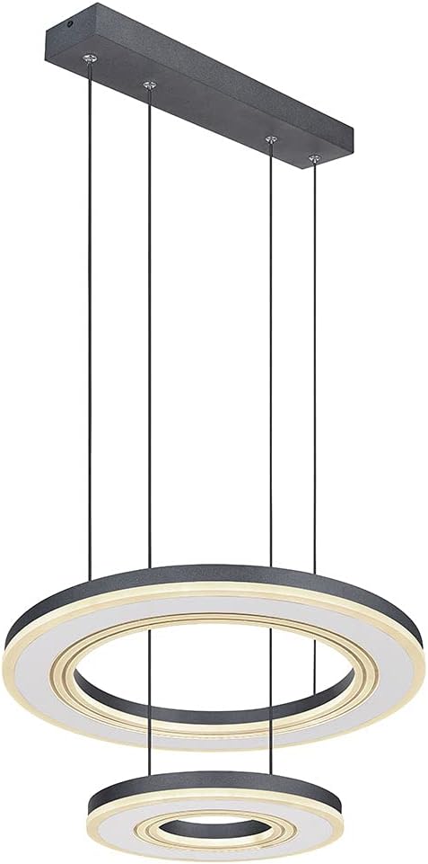GLOBO Hängelampe Pendelleuchte dimmbar LED Fernbedienung Ring-Design weiß opal H120cm