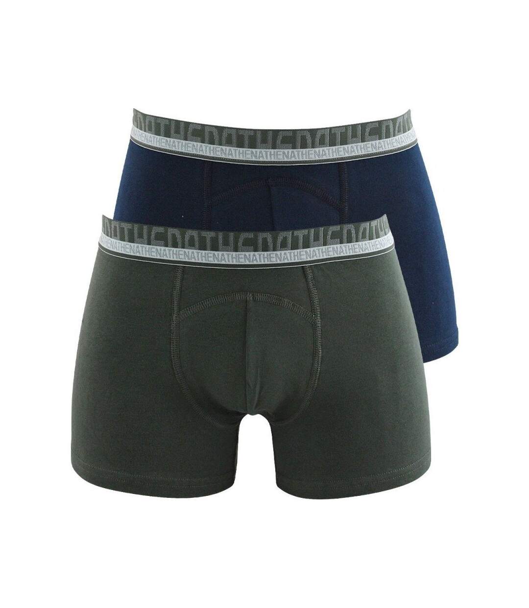 ATHENA Lot de 2 Boxers Homme Coton BIO Marine Etain