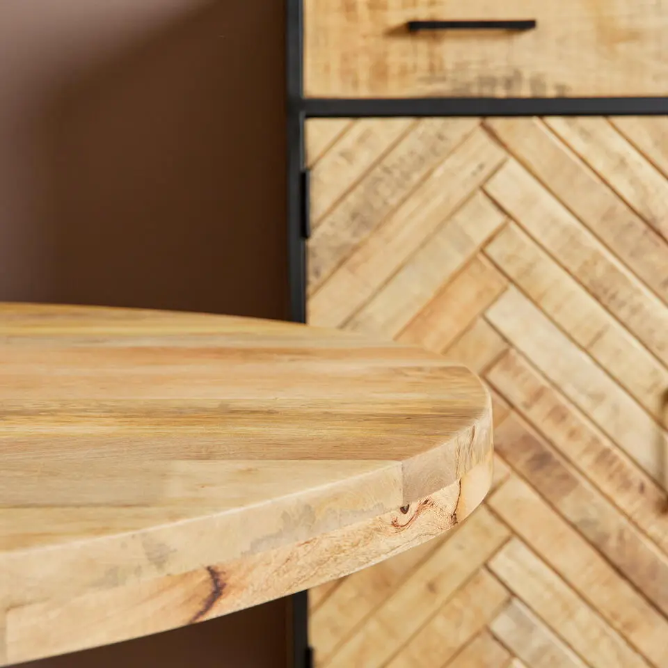 StarFurn - Ronde eettafel Denver - ø120 cm - naturel