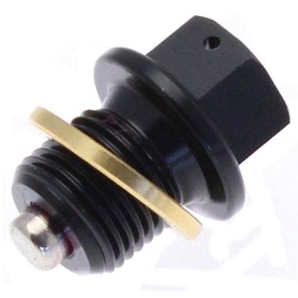 Bouchon de vidange Tecnium Aimanté noir M10 x 1.25 x 14 - Noir