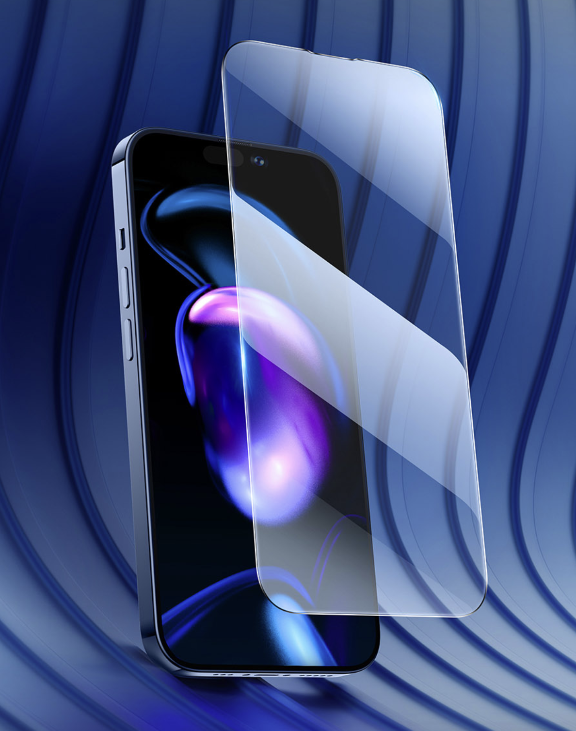 (2er Set) Baseus - iPhone 14 Pro Max Vollbild Panzer Display Schutz Montagerahmen - Transparent