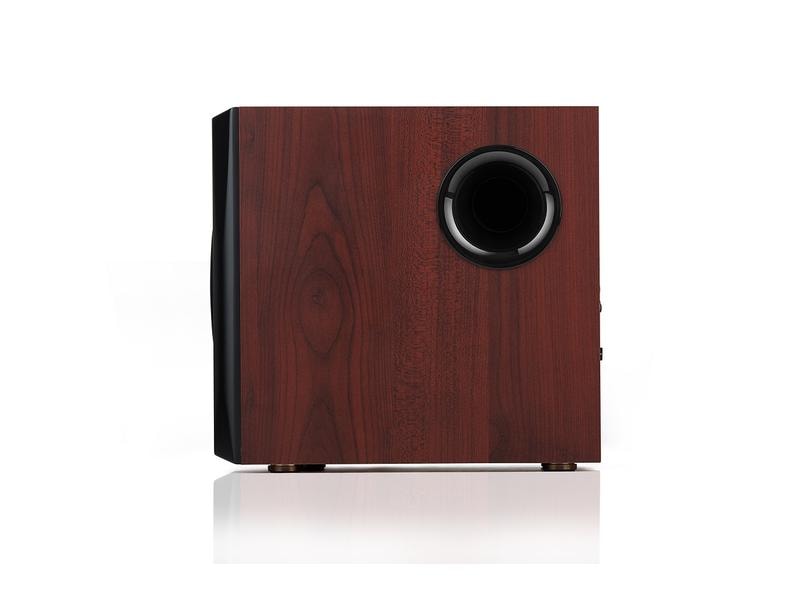 Edifier Regallautsprecher Paar S350DB mit Subwoofer Braun Aktive 2.1 Lautsprecher mit Subwoofer und Bluetooth