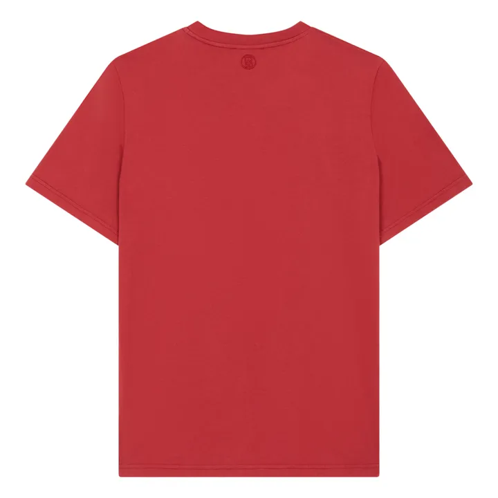 SMALLABLE BASICS T-Shirt Homme Manches Courtes Coton Bio | Rouge cerise