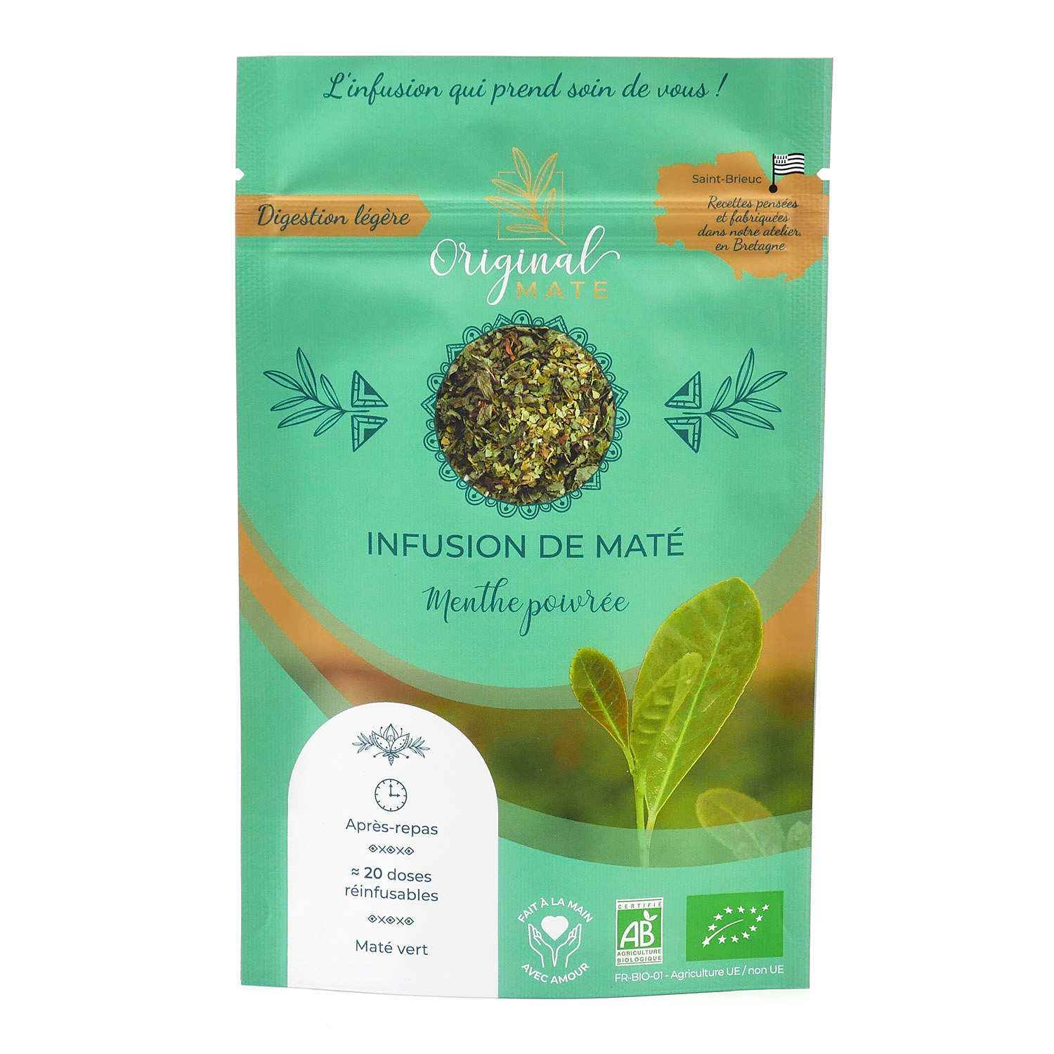 Infusion de Maté - Menthe poivrée bio