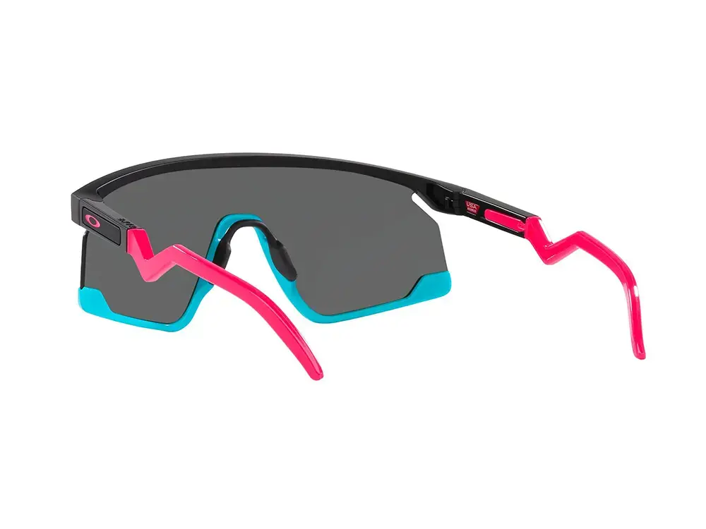 Oakley Bxtr Sport Zonnebril Prizm Black Lens Mat Zwart/Blauw/Roze