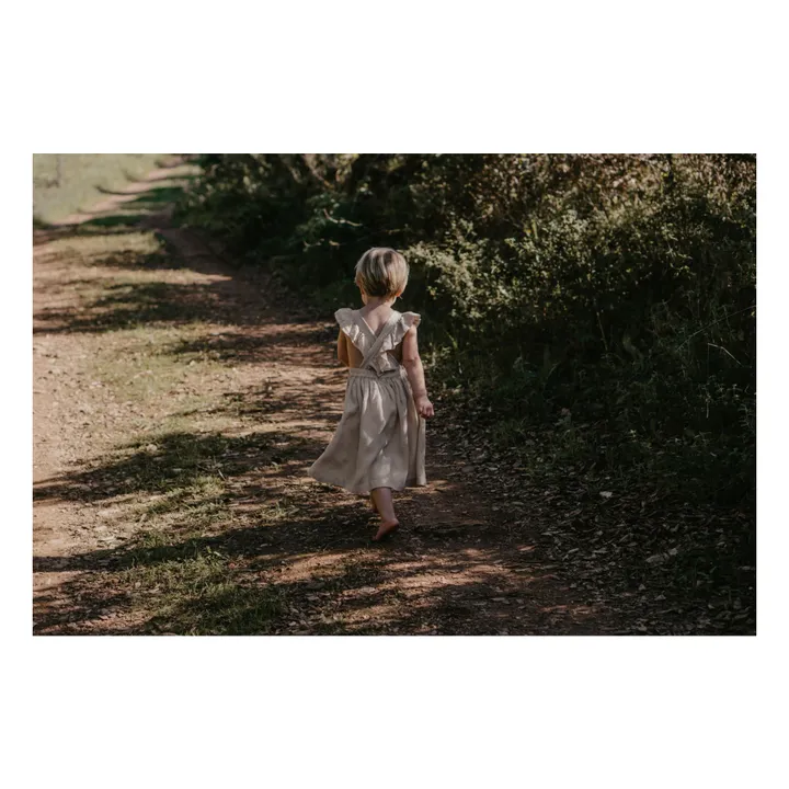 The Simple Folk Robe Dos Croisé à Volants | Ecru