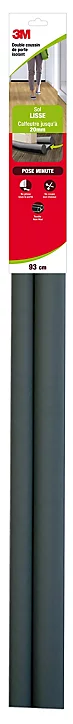 Bas de porte sol lisse 3M Tranqu'Illico noir L.93 cm