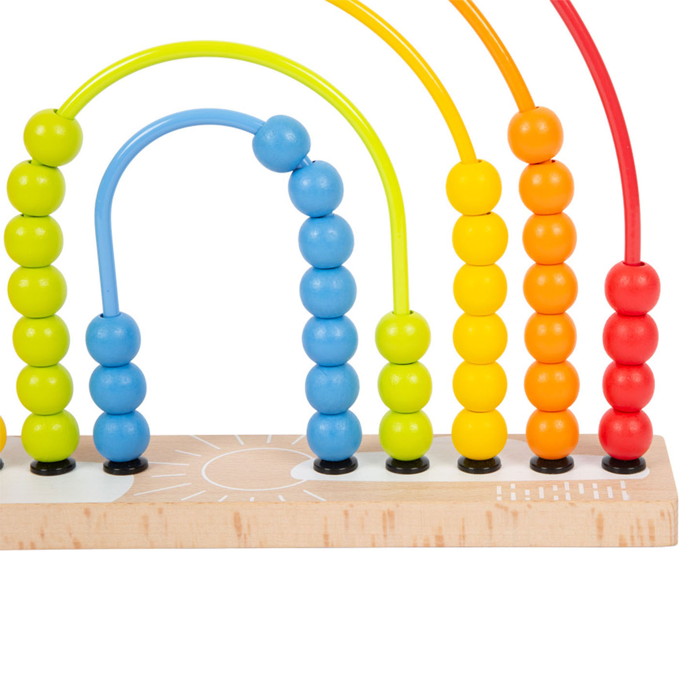 Small Foot-Houten Motoriekspiraal Regenboog