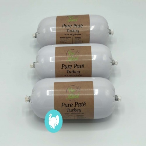 Patê de peru natural Paw para cães