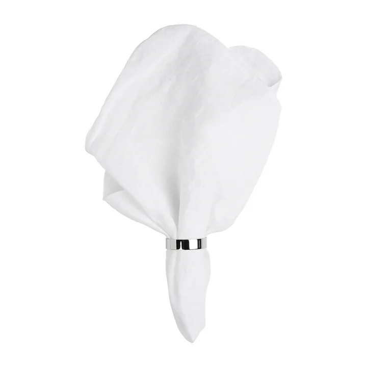 Broste Copenhagen - Gracie Serviette, 45 x 45 cm, weiss