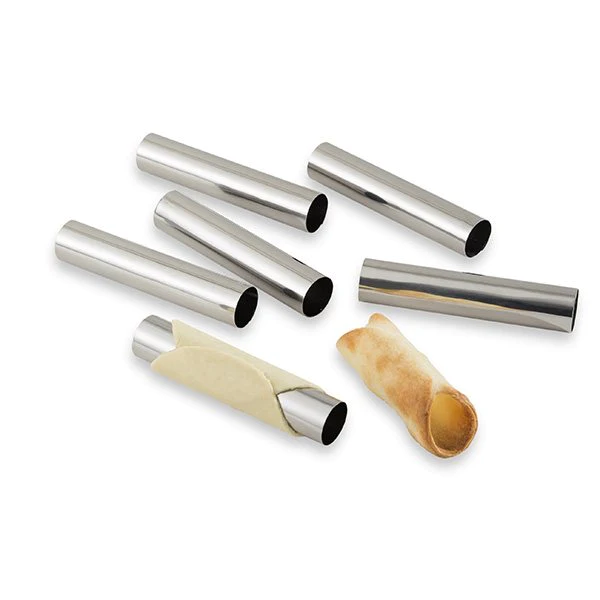 Set 6 tubes en inox 12,5 cm Mathon