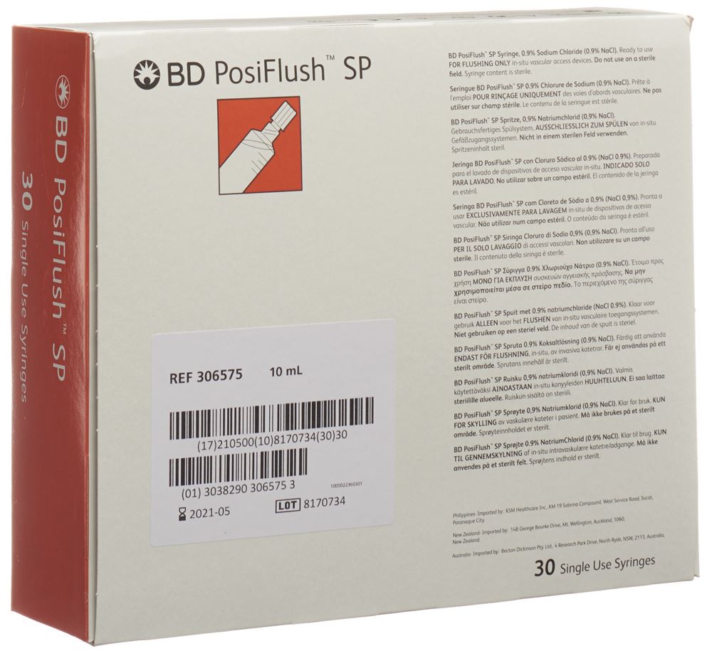 BECTON DICKINSON SP Spülsystem Spül Lös NaCl 0.9% Fertspr 10 ml