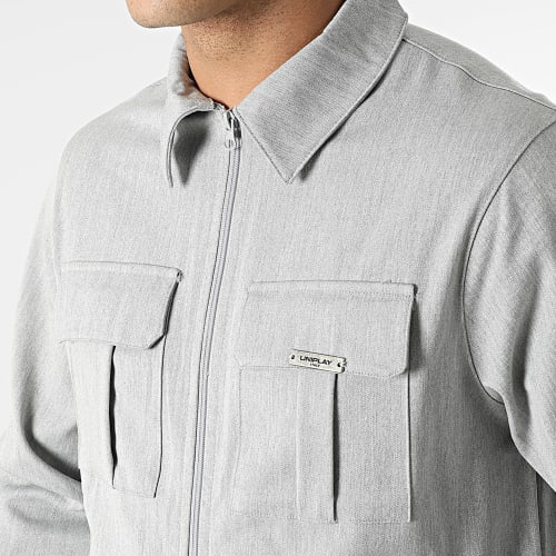 Ensemble Veste Zippée Et Jogger Pant MK-18 Gris Chiné