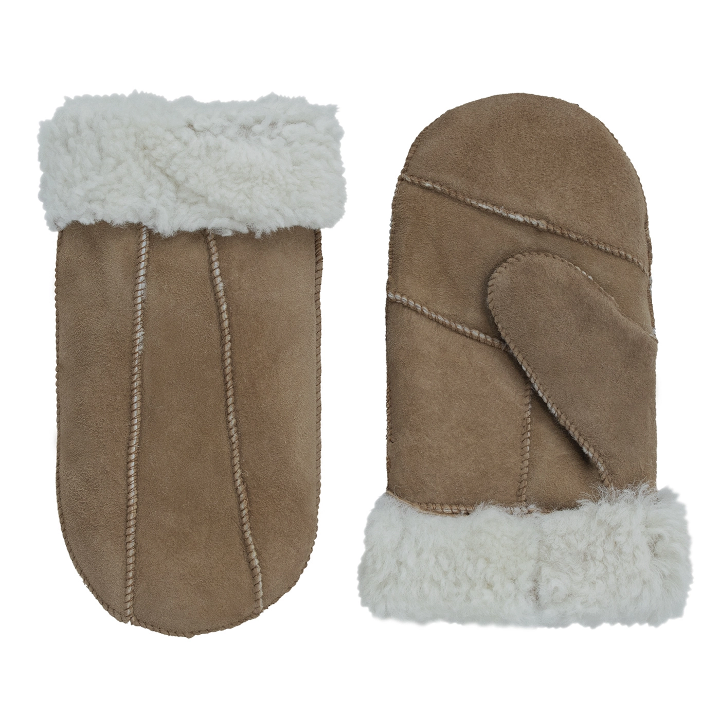 Laimböck Lammy Young Lounge Dames Wanten Patchwork Cognac Maat 6,5