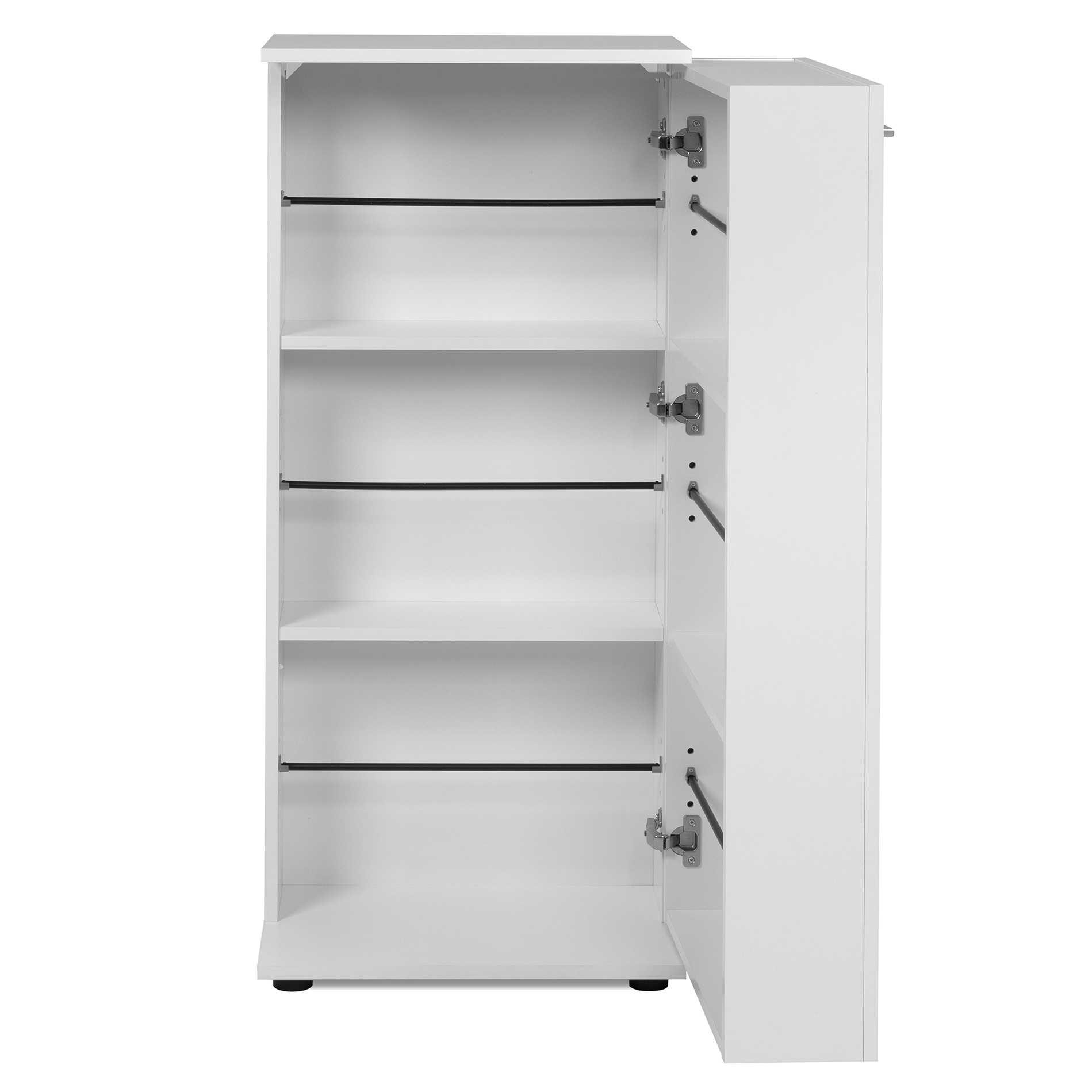 Schuhschrank SATOS - weiß - 4 Einlegeböden