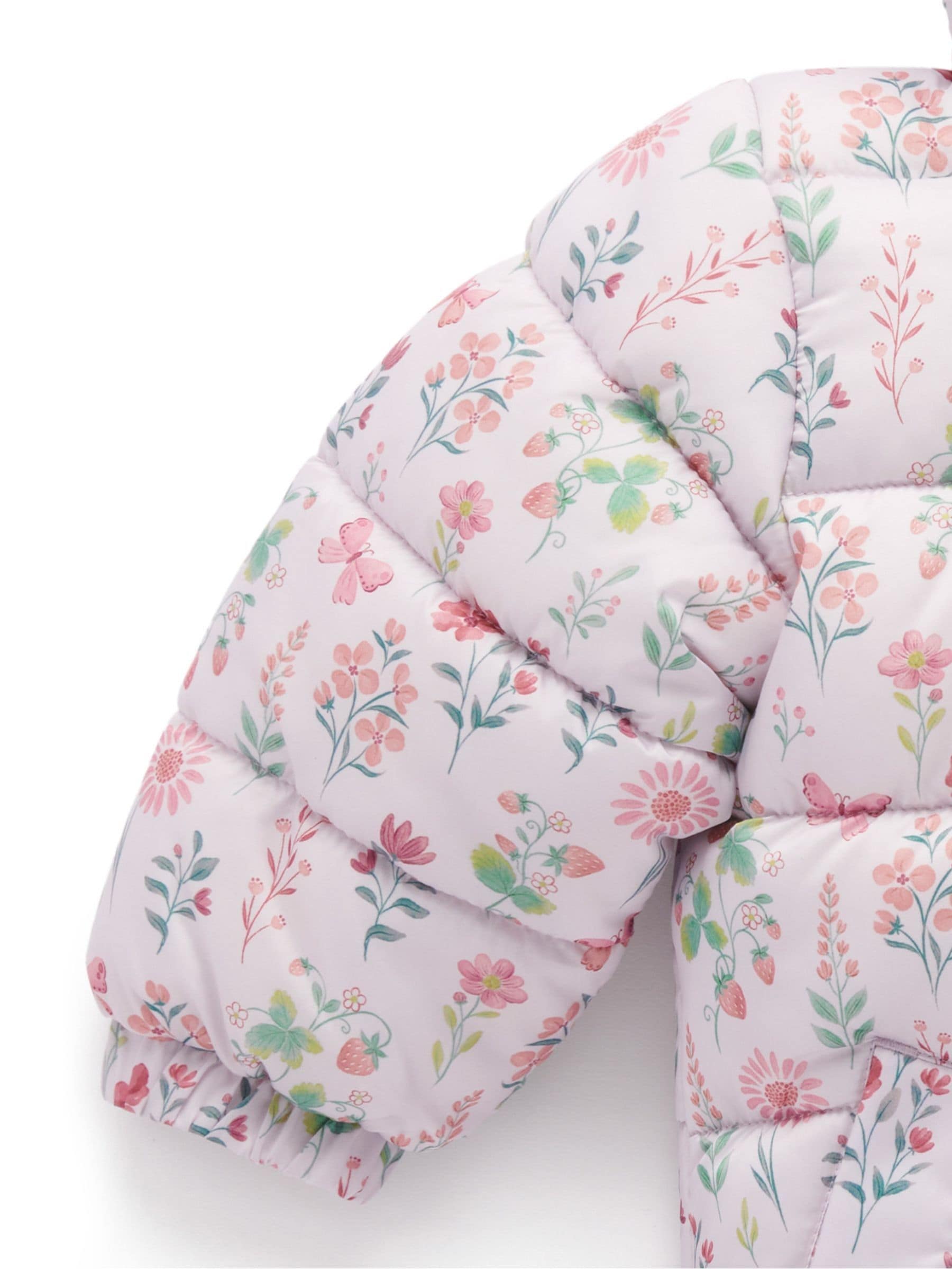 Roze - Purebaby Showerproof Padded Puffer Jacket