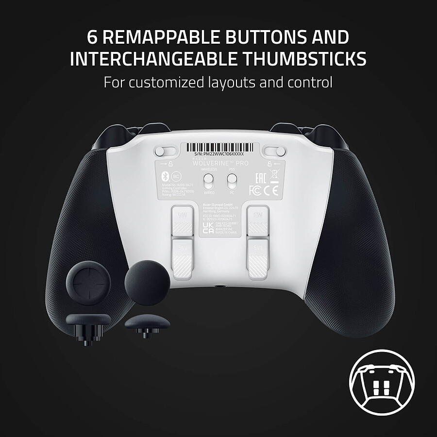 Razer Wolverine V2 Pro - Blanc