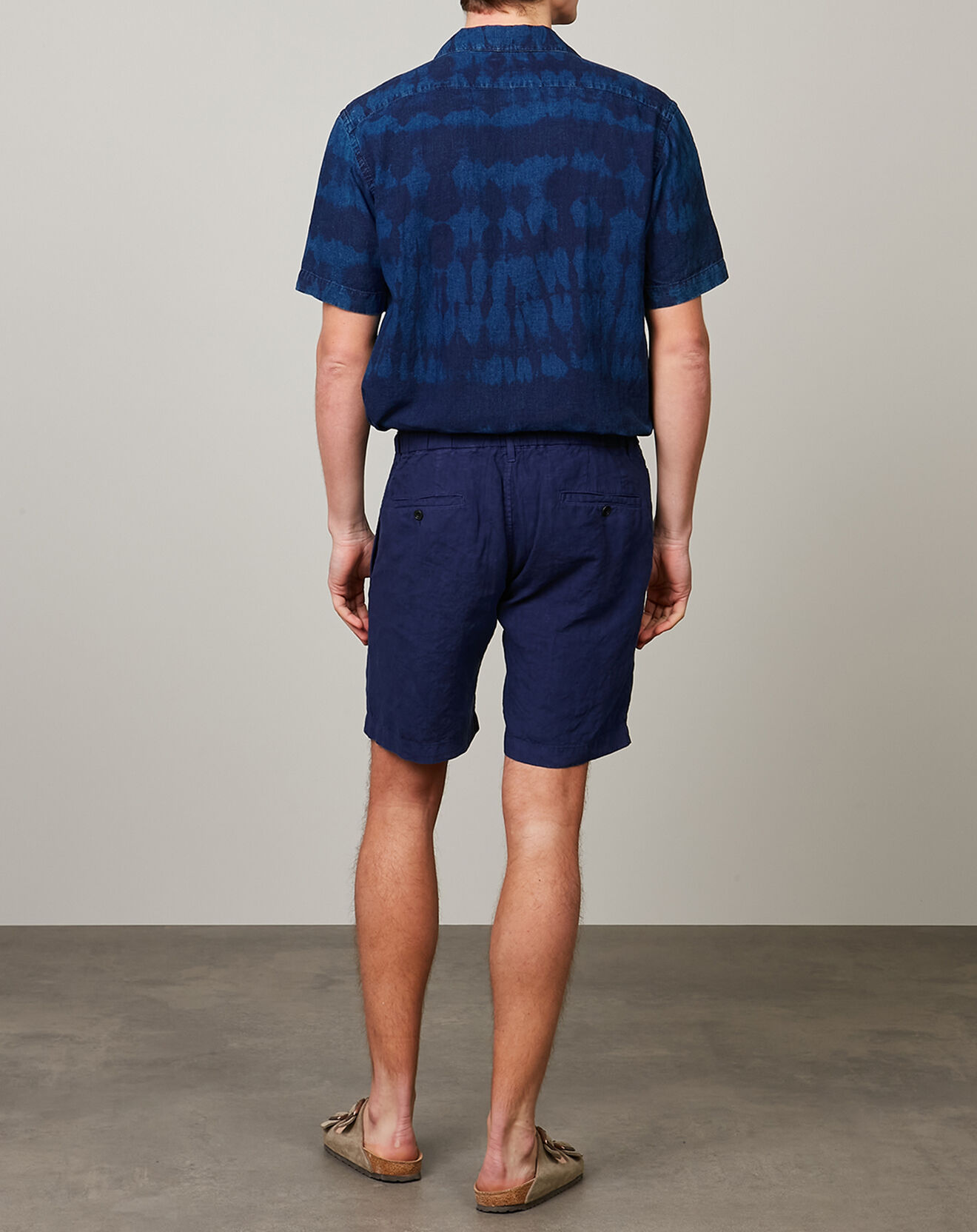 Hartford Short 100% Lin Tank indigo