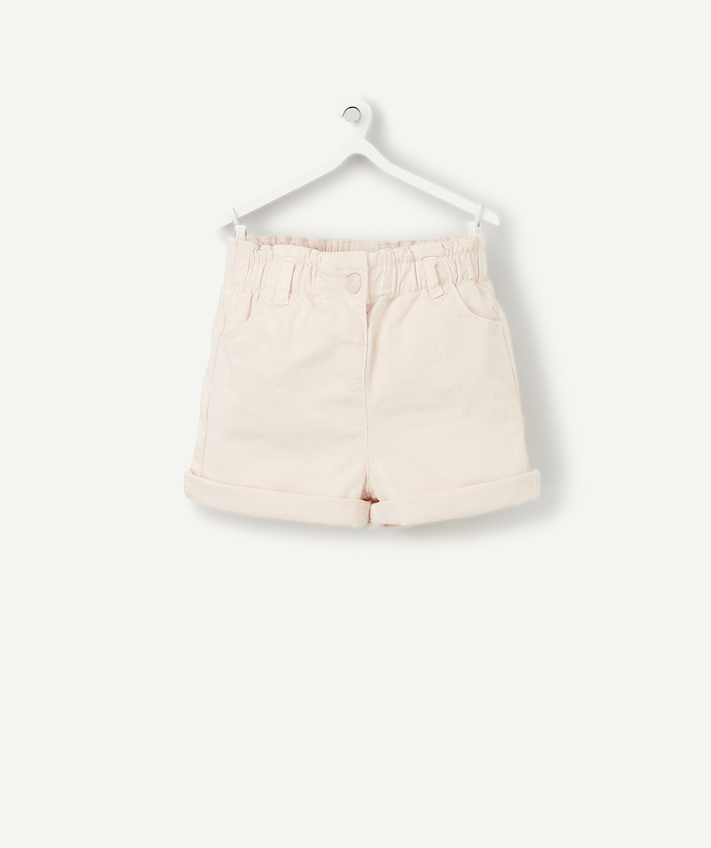 SHORT EN JEAN BÉBÉ FILLE ROSE PÂLE