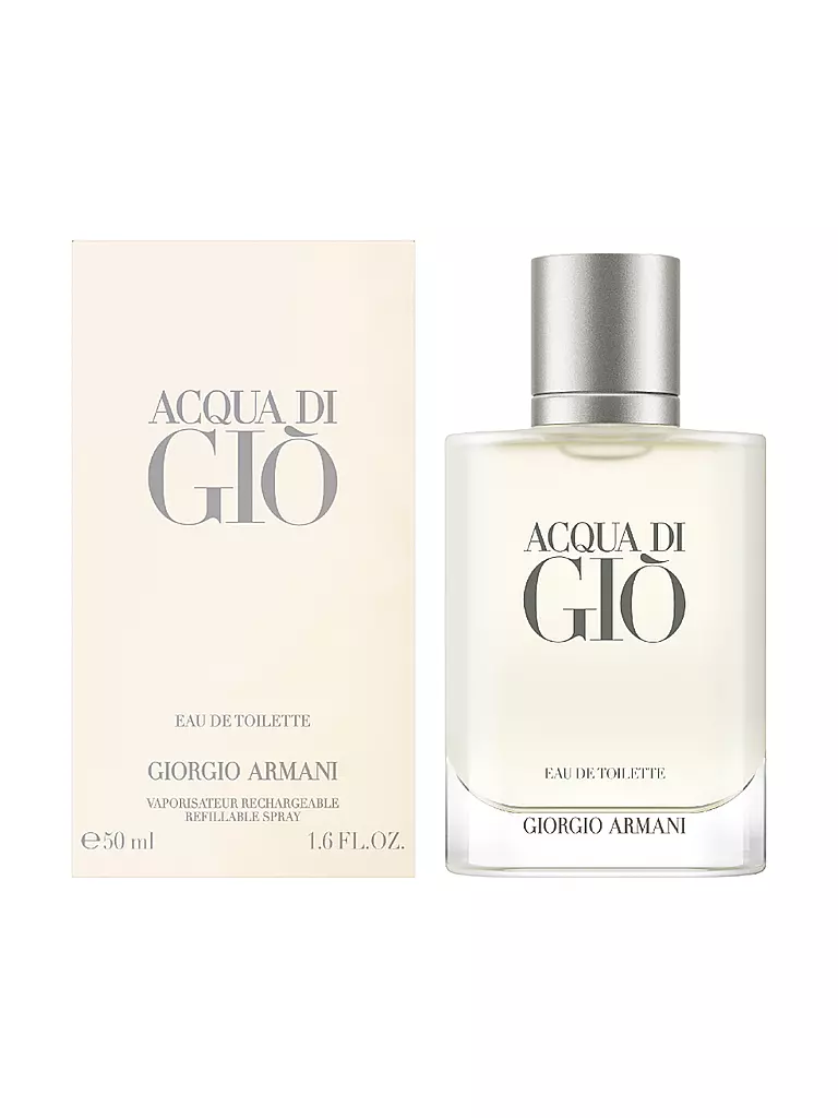 GIORGIO ARMANI Acqua di Giò Homme Eau de Toilette 50ml Nachfüllbar keine Farbe