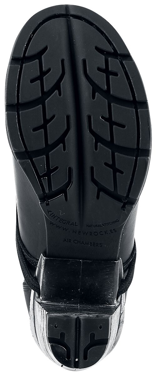 Trail Negro Tacon Acero | New Rock Bottes