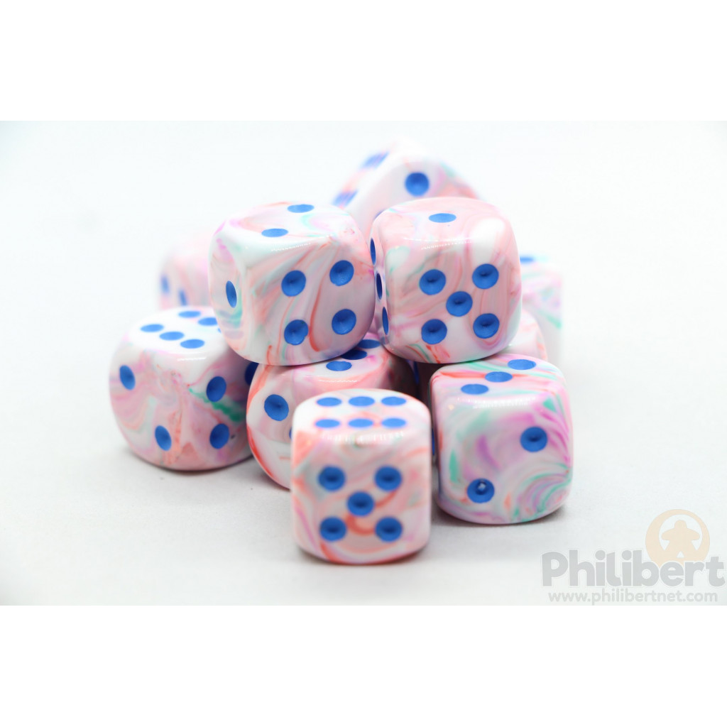 Set de 12 Dés 6 Faces Chessex : Festive