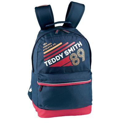 Sac à dos Teddy Smith Warm Up - 1 compartiment - bleu/rouge - Hamelin
