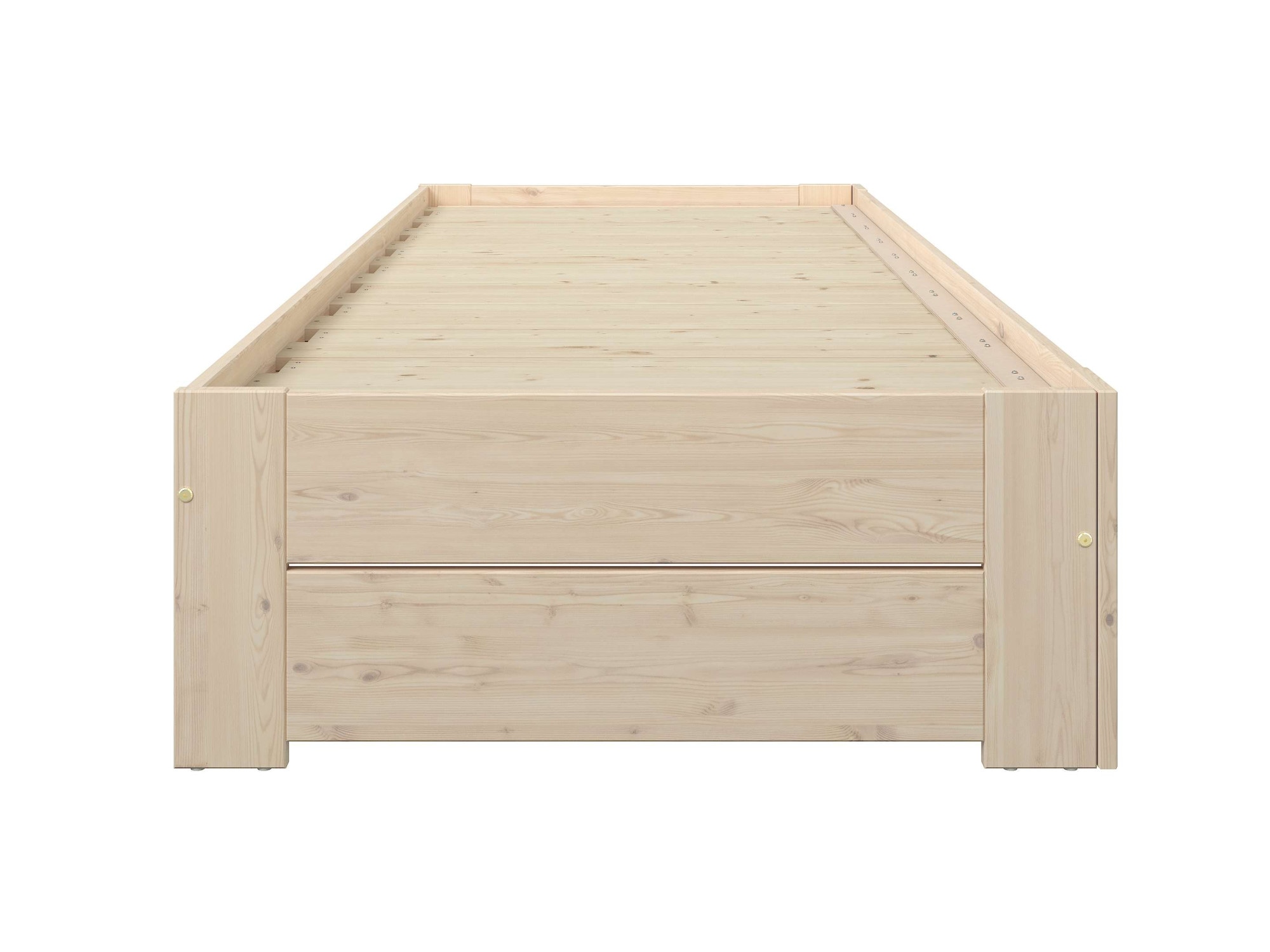 Home affaire Massivholzbett »Imme, ausziehbar 90cm-180cm, ideal für Schlafbesuch, mit Lattenrost« Liegefläche 2x 90x200cm,  Massive Kiefer, Schubkasten optional, Belastbarkeit 180 KG