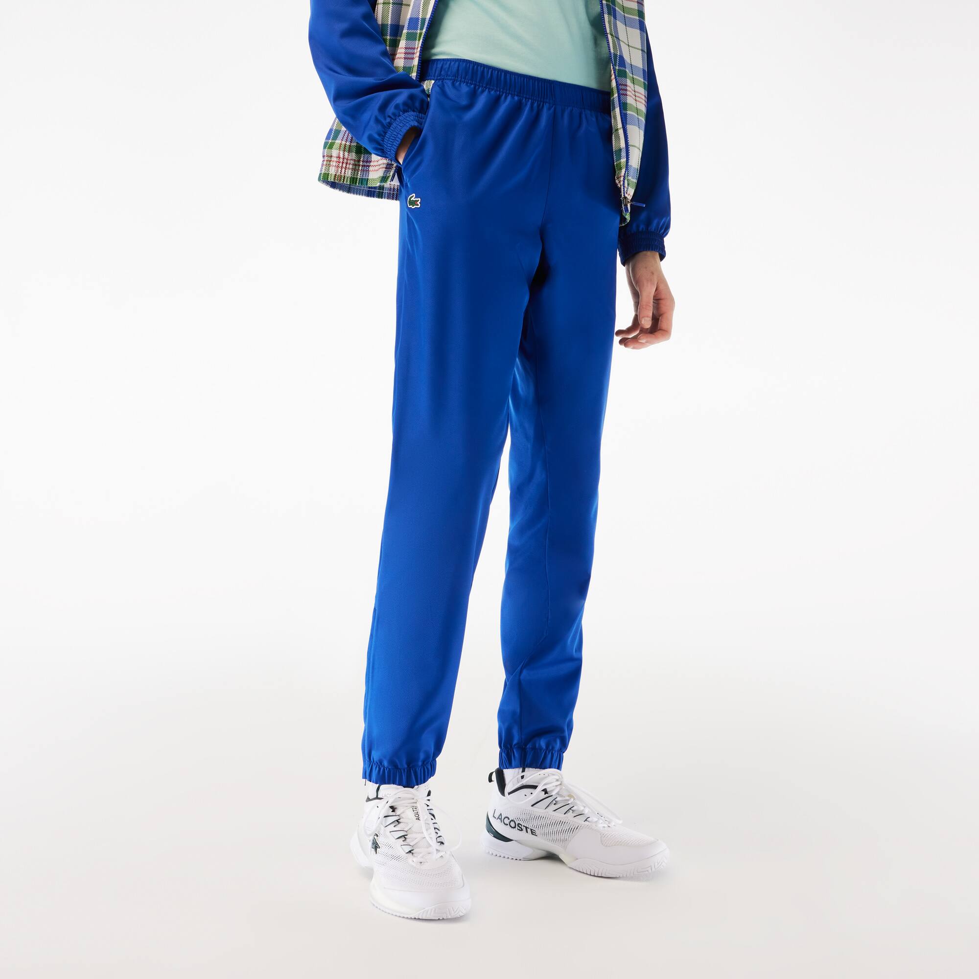 Herren LACOSTE TENNIS Jogger-Set mit Karomuster Trainingsanzug-Sets - Weiss - Lacoste - Herren