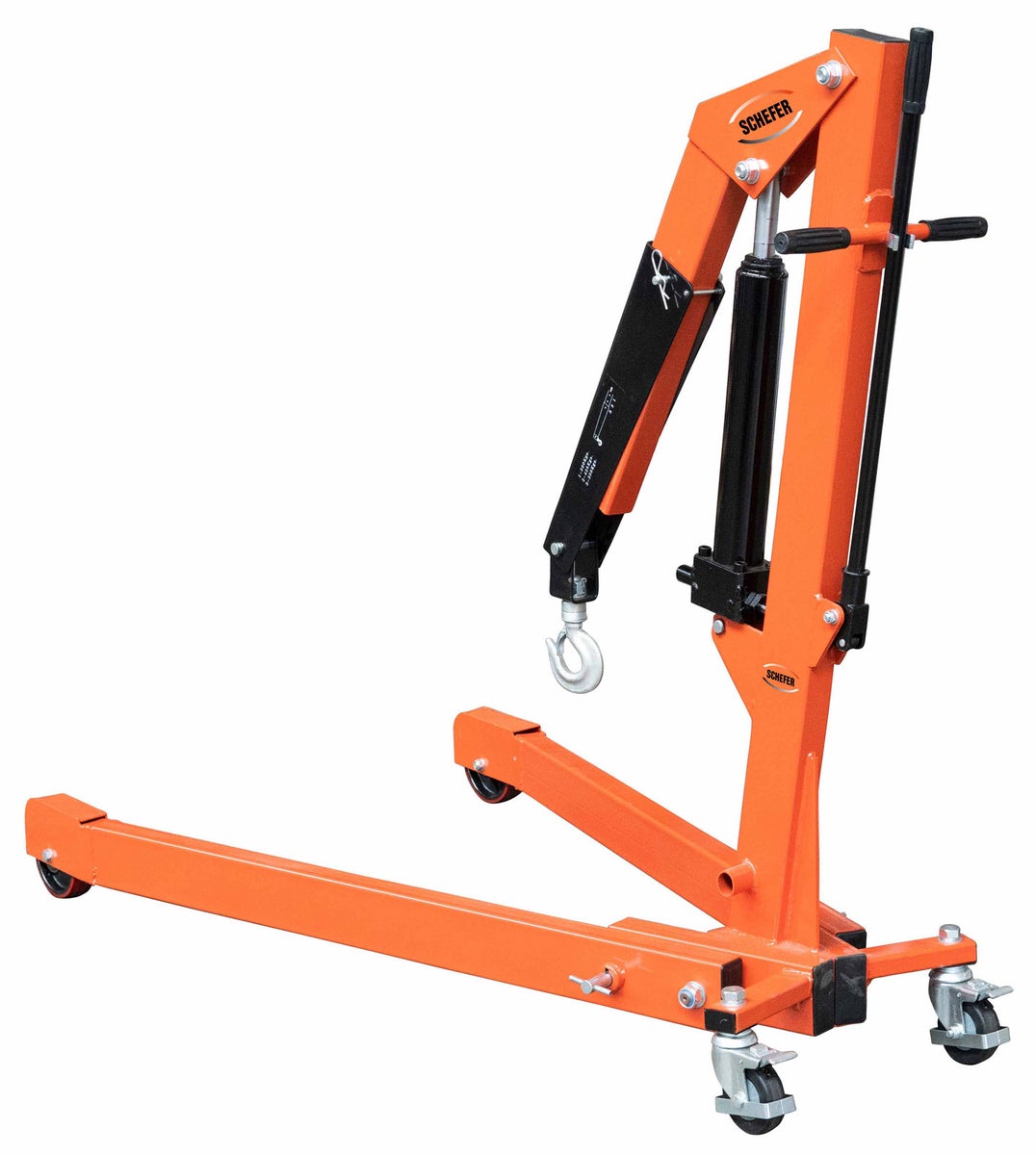 Schefer WK ECO Professionele werkplaatskraan, spreidbaar, hefvermogen 500kg