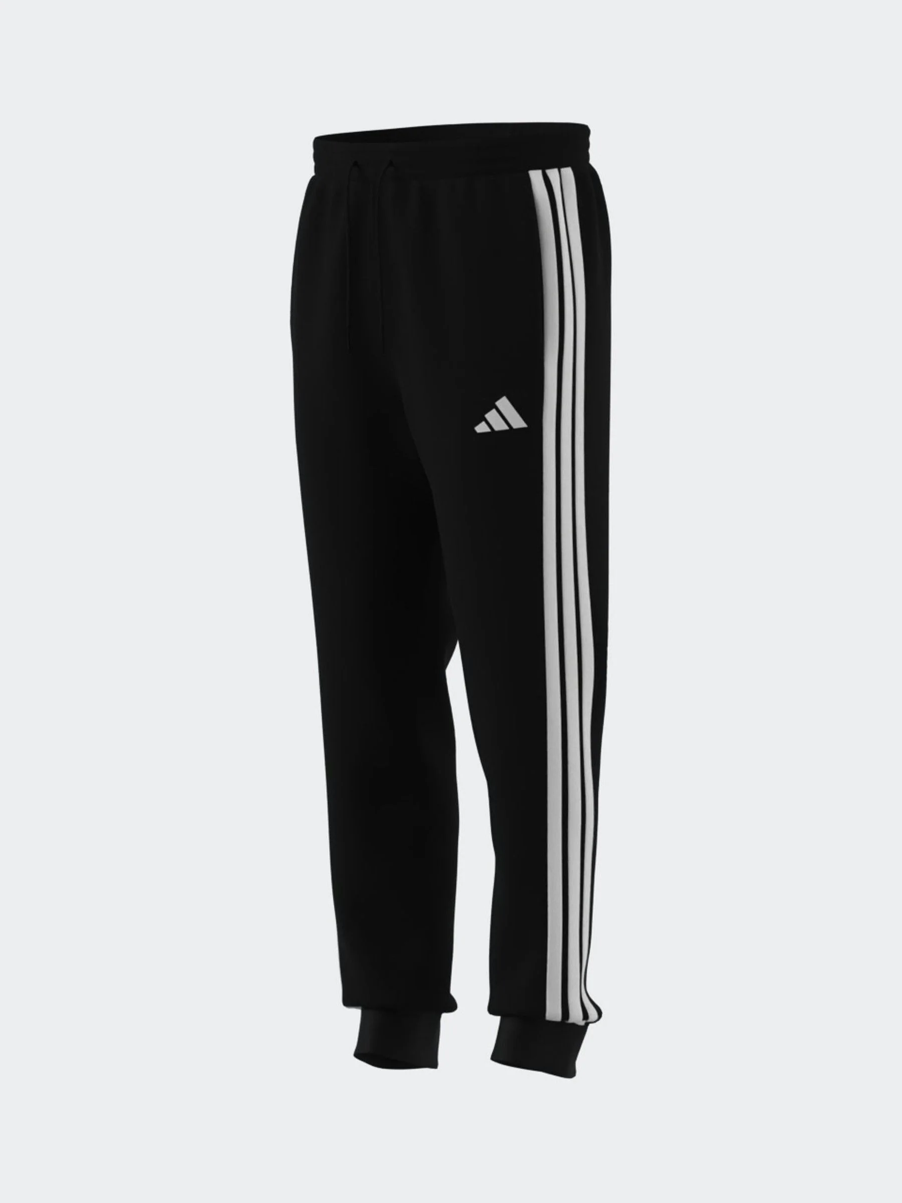 Zwart - adidas Essentials fleece joggingbroek met 3 strepen