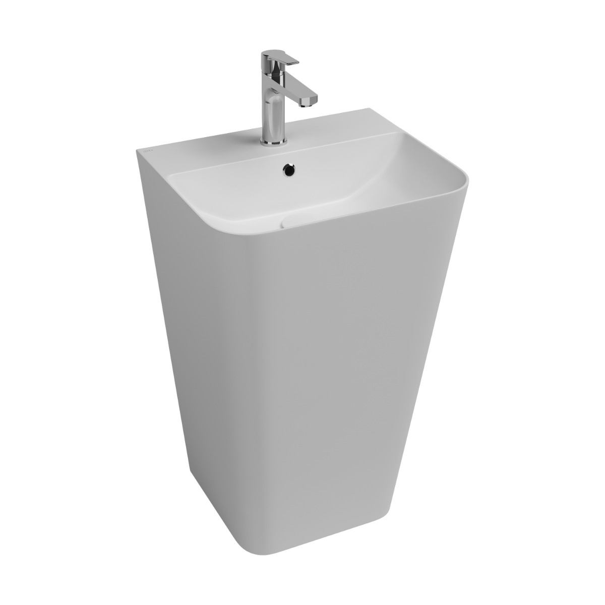 Isvea Sott Aqua staande wastafel 50cm wit glans