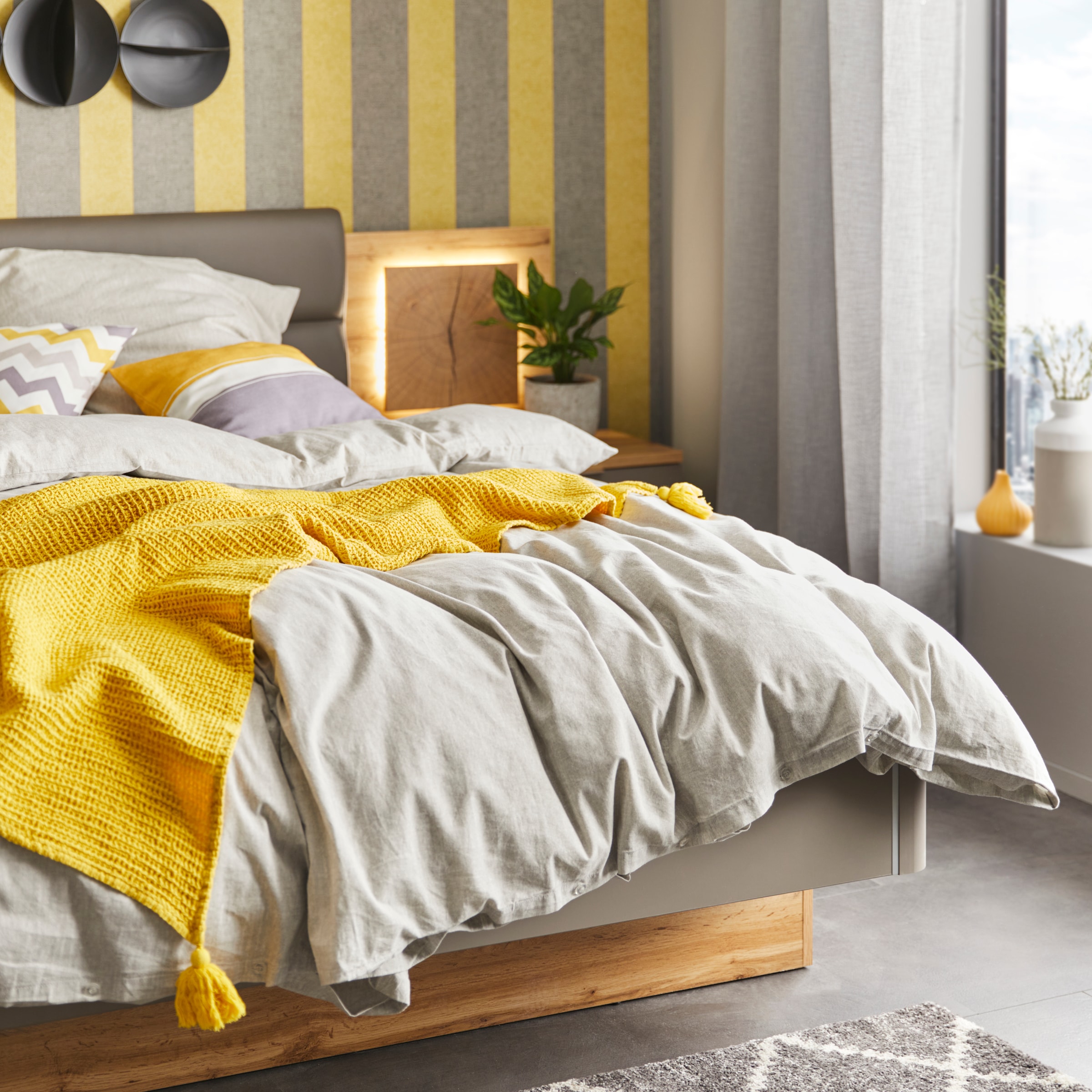 Home affaire Bettwäsche »Melli« 2 tlg. Bettwäsche aus Baumwolle, Leinen-Look in Melange-Optik