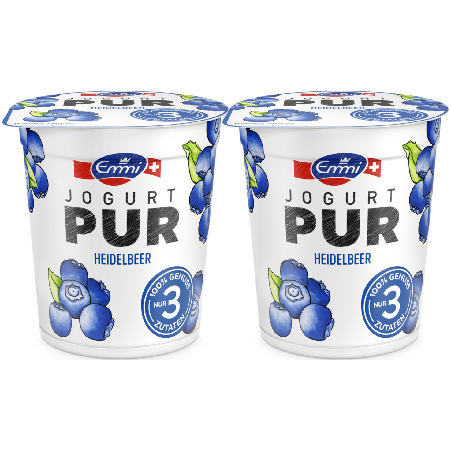 Emmi Joghurt Pur Heidelbeer 2x150g -