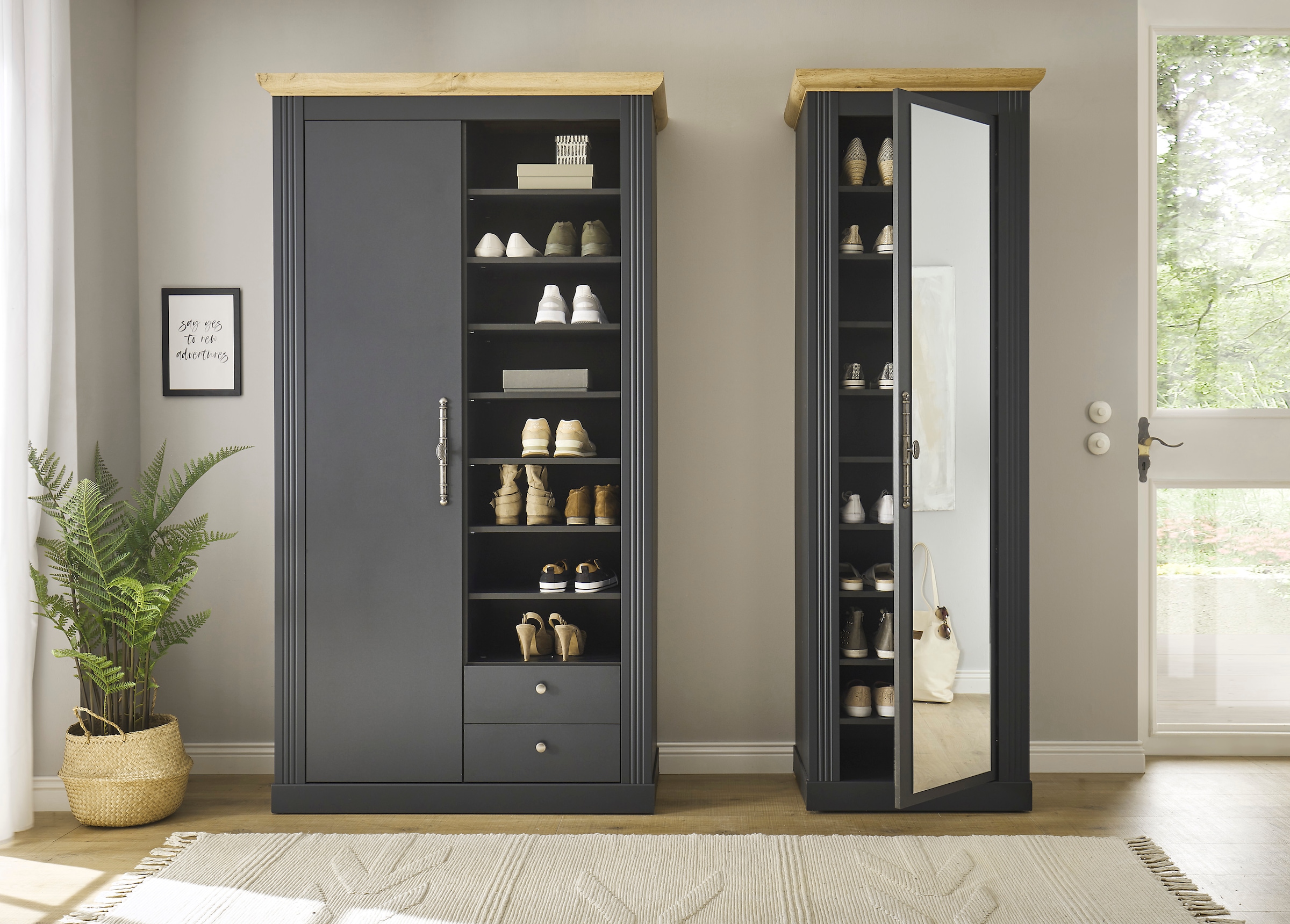 Home affaire Garderobenschrank »WESTMINSTER TOPSELLER!« Breite ca. 108 cm,  im romantischen Landhausstil