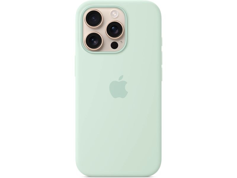 Apple Silicone Case mit MagSafe iPhone 16 Pro Aquamarine Silikon-Backcover mit «MagSafe» für das  Apple iPhone 16 Pro