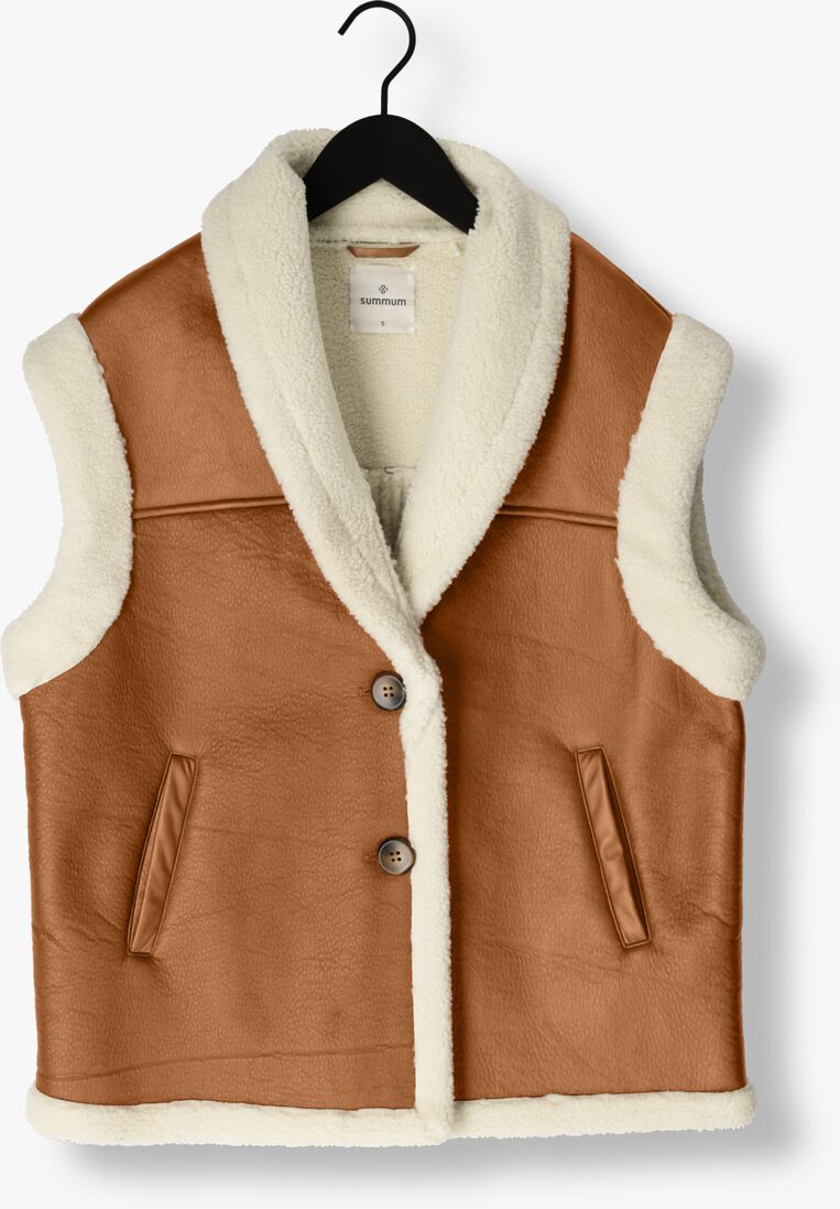 SUMMUM bruine summum gilet gilet lammy