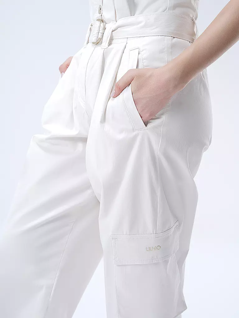 LIU JO Cargohose NAVETTA weiss
