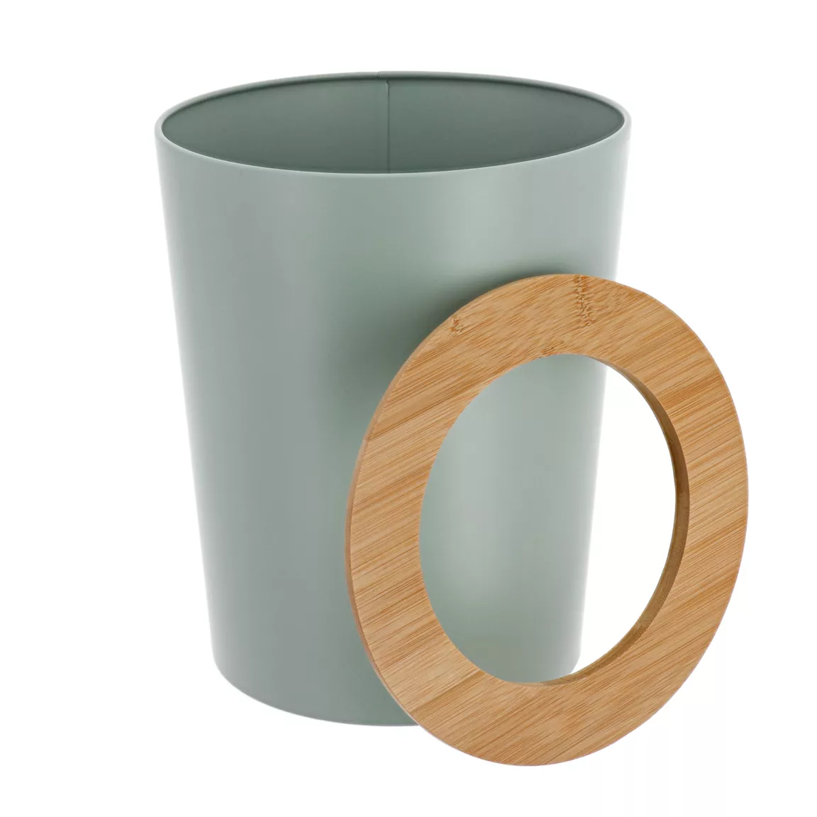Poubelle salle de bain 5L Purebamboo Vert eucalyptus