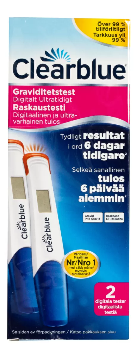 Clearblue Digital Tidlig Graviditetstest - 2 stk.