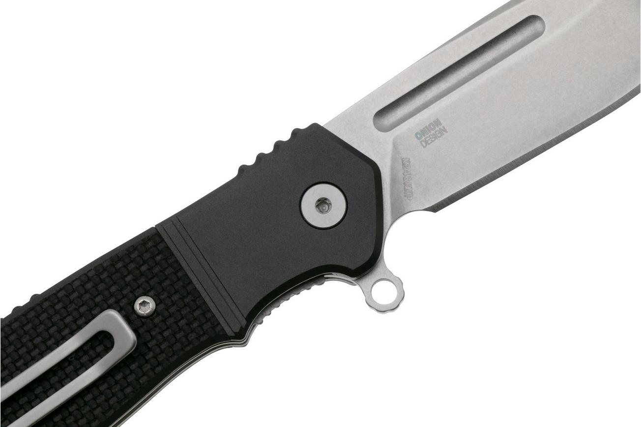 CRKT Homefront Compact K246KXP Stonewashed CPM S35VN, Black G10, zakmes, Ken Onion design