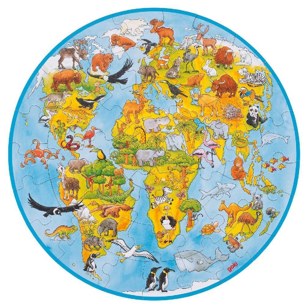 Puzzle XXL PUZZLE WELT 49-teilig in bunt