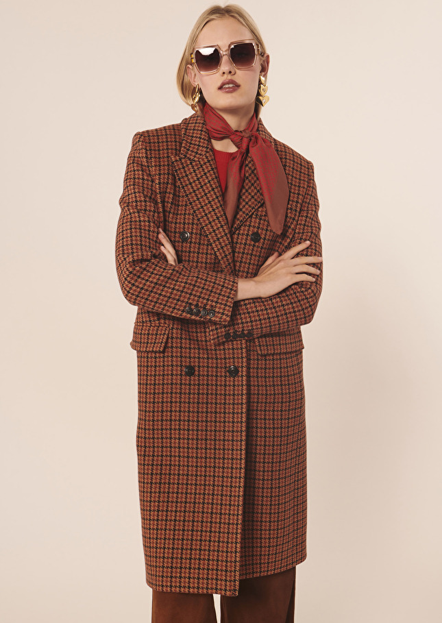 Manteau Marcusmarron imprimé pied de poule